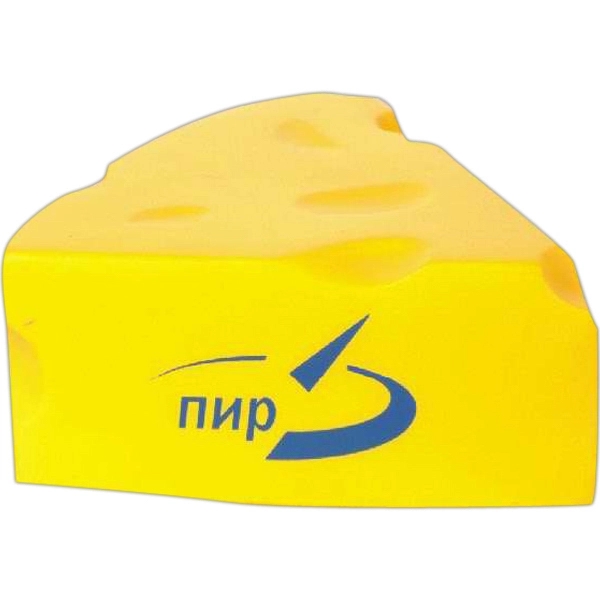 Yellow cheese slice shaped stress reliever.... from ASI 31977 Adline Industries Inc