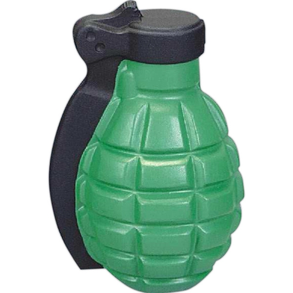 Green-black hand grenade shaped stress reliever.... from ASI 31977 Adline Industries Inc