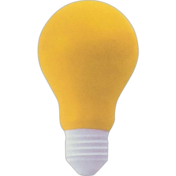 Yellow-white light bulb shaped stress reliever.... from ASI 31977 Adline Industries Inc