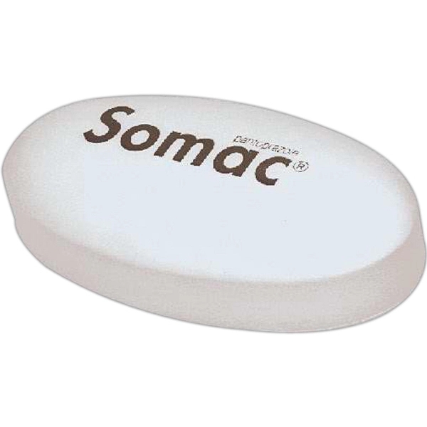 White pill shaped stress reliever.... from ASI 31977 Adline Industries Inc