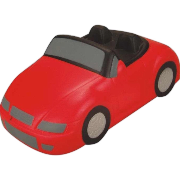 Red convertible car shaped stress reliever with black and gray markings.... from ASI 31977 Adline Industries Inc