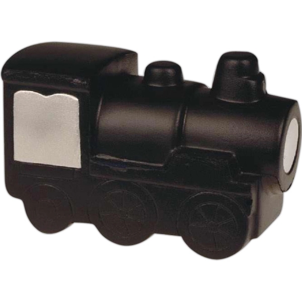 Black locomotive stress reliever with silver markings.... from ASI 31977 Adline Industries Inc