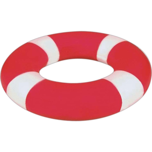 Red life preserver stress reliever with white markings.... from ASI 31977 Adline Industries Inc
