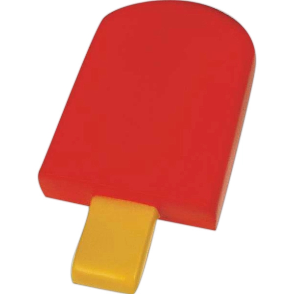 Red popsicle stress reliever with yellow handle.... from ASI 31977 Adline Industries Inc