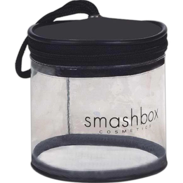 Round durable vinyl and nylon bag that zips around the top.... from ASI 31977 Adline Industries Inc