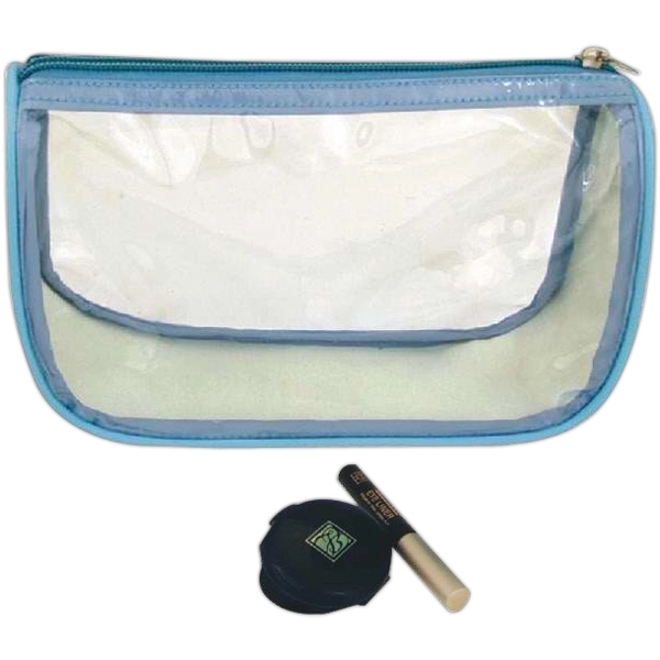 Clear cosmetic bag with zipper closure.... from ASI 31977 Adline Industries Inc