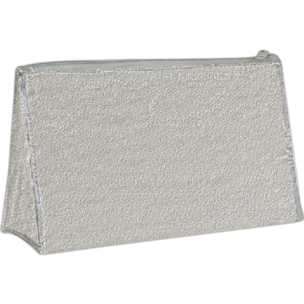 Shimmering Lame' cosmetic bag with zippered closure.... from ASI 31977 Adline Industries Inc