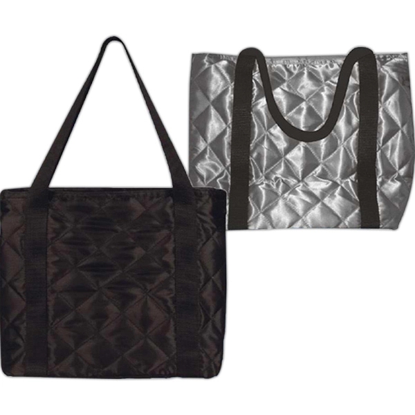 Polyester quilted tote bag.... from ASI 31977 Adline Industries Inc