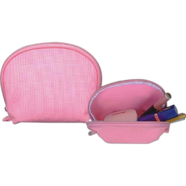 Stylish 600 denier nylon cosmetic bag with wrap around zipper for... from ASI 31977 Adline Industries Inc