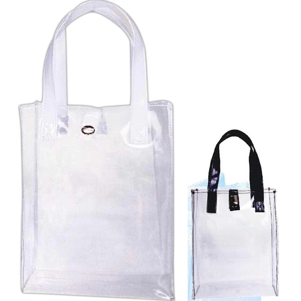 Clear vinyl overnighter bag with snap across the top closure.... from ASI 31977 Adline Industries Inc