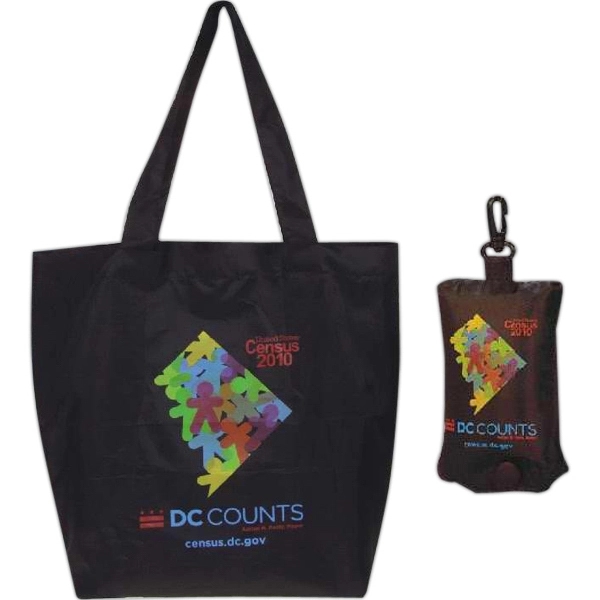 Convenient foldable nylon tote bag.... from ASI 31977 Adline Industries Inc