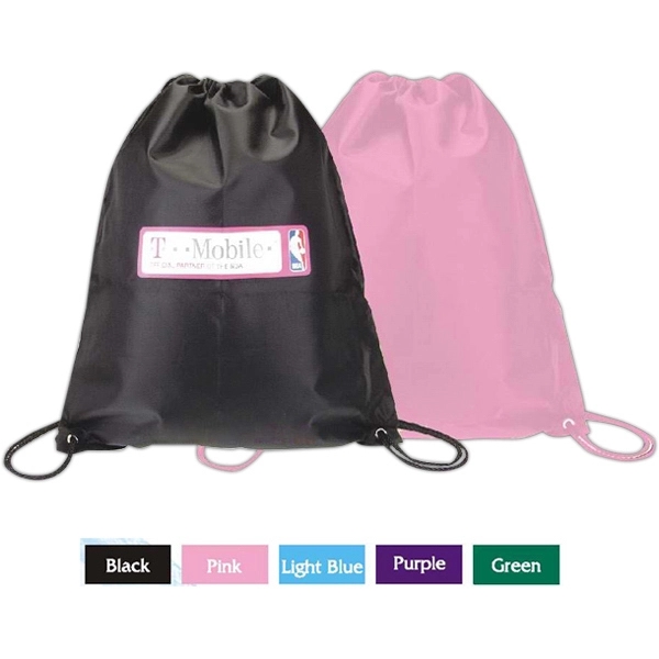 Basic drawstring backpack in 420 denier nylon.... from ASI 31977 Adline Industries Inc