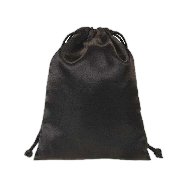 Satin drawstring gift bag with nylon drawstring cord closure on top.... from ASI 31977 Adline Industries Inc