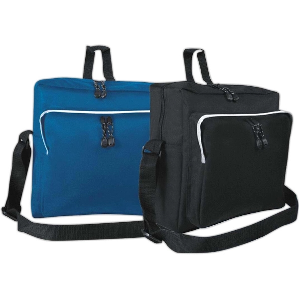 Utility shoulder bag in 600 denier nylon with adjustable shoulder straps.... from ASI 31977 Adline Industries Inc