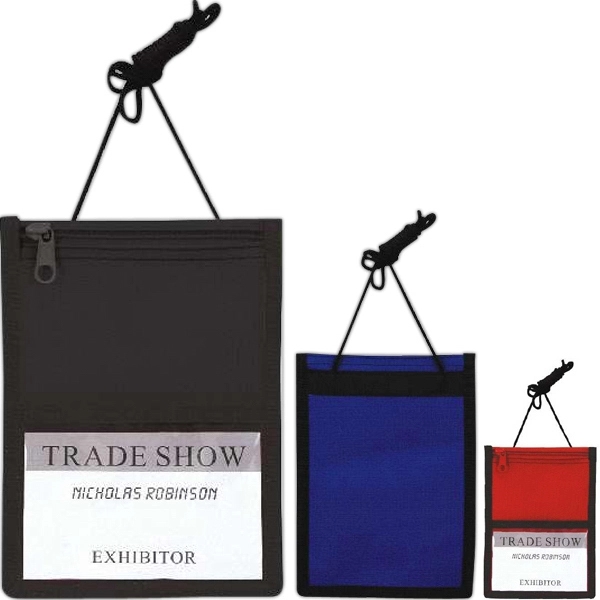 Heavyweight 600 denier nylon trade show badge holder.... from ASI 31977 Adline Industries Inc