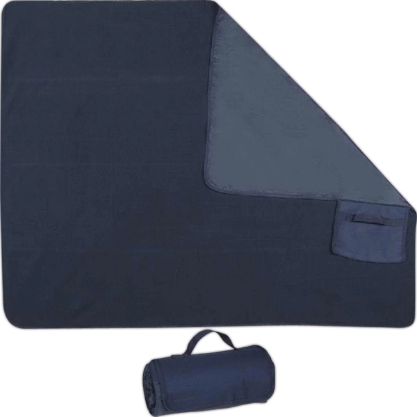 Foldable travel blanket, one side fleece other side nylon.... from ASI 31977 Adline Industries Inc