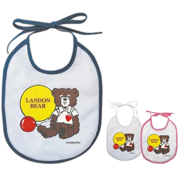 Small Baby Bibs terry cotton with colored piping.... from ASI 31977 Adline Industries Inc