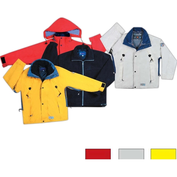 Nylon 3-in-1 parka with PVC backing, nylon lining, taped seams.... from ASI 31977 Adline Industries Inc