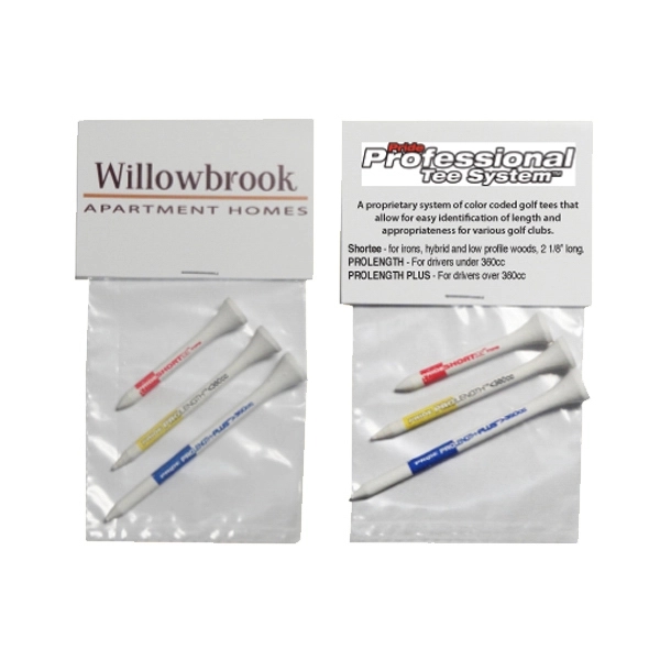 Golf tee system includes 2 1/8", 2 3/4" and 3 1/4"... from ASI 63500 Jomar Industries Inc / Tee Line