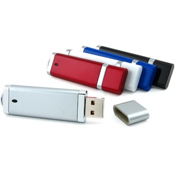 Plastic USB pen drive offered in a variety of colors with... from ASI 63776 KTI Networks Inc / KTI Promo
