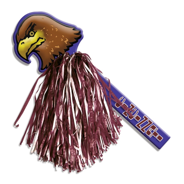 18" eagle mascot rally pom pom with 500 streamers and a... from ASI 68207 MAC Specialties Ltd / Sport Products