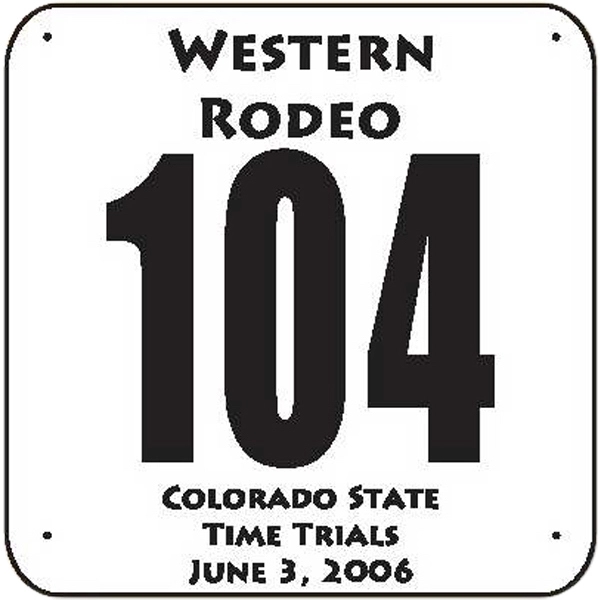 Large size pin on number with black 4.75" numerals and rounded... from ASI 37235 The Athletic Line