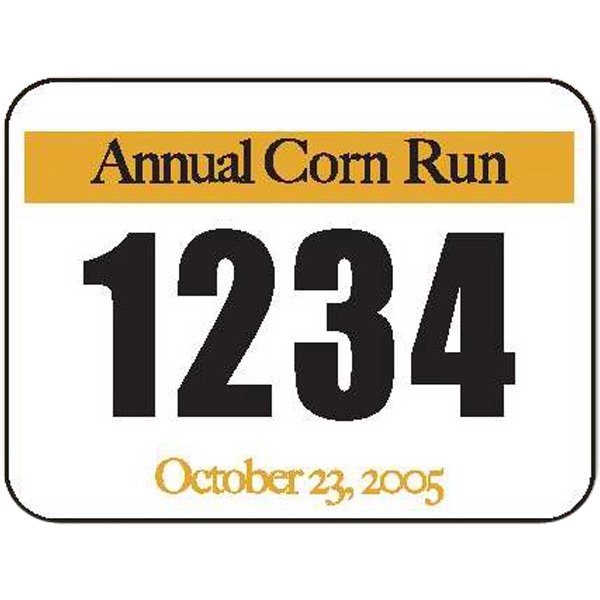 Adhesive numbers with rounded corners and black 2.75" numerals.... from ASI 37235 The Athletic Line