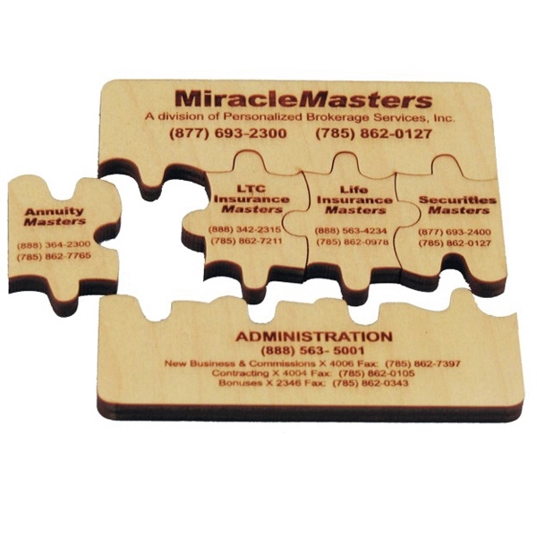 Custom fully interlocking birch ply puzzle.... from ASI 88156 Solid Dimensions Inc / Solid Dimensions Line