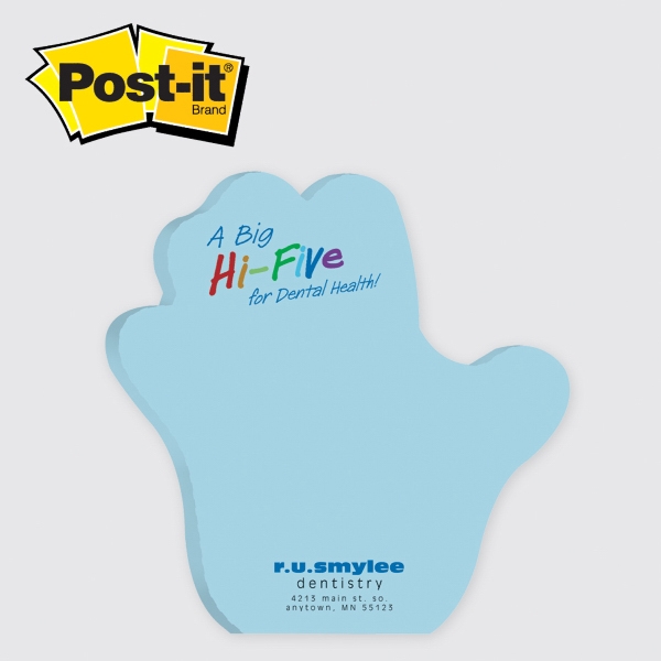 Post It  - Die cut note. Hand. Large (25 sheets... from ASI 91240 3M/Promotional Markets Dept