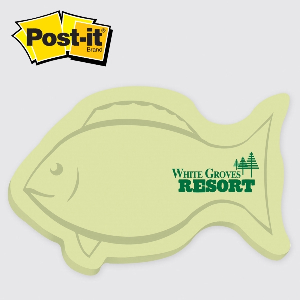 Post It  - Die cut note. Fish sticky notes... from ASI 91240 3M/Promotional Markets Dept