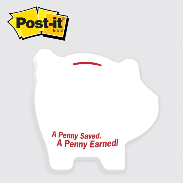 Post It  - Die cut note. Pig. Large (25 sheets... from ASI 91240 3M/Promotional Markets Dept