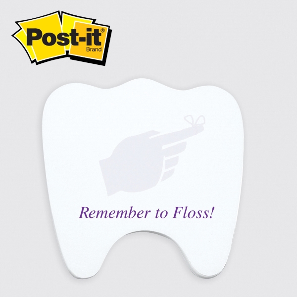 Post It  - Die cut note. Tooth, large (25 sheets... from ASI 91240 3M/Promotional Markets Dept