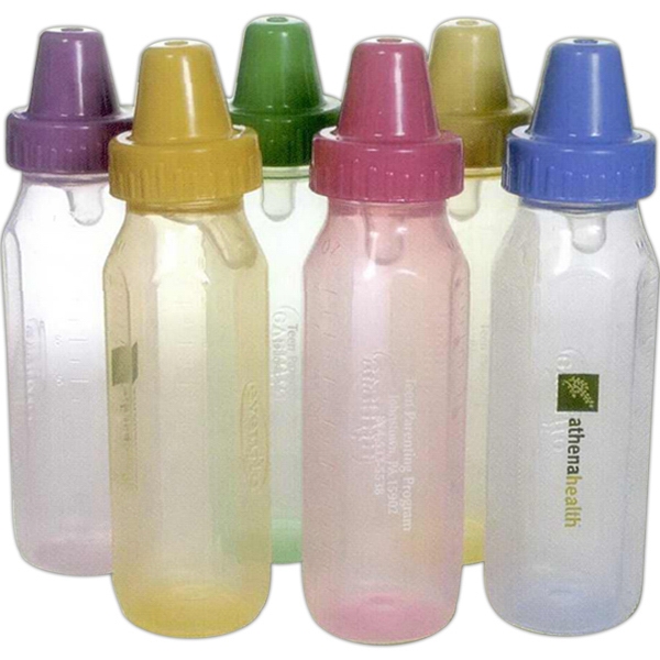 EvenFlo - 8 oz Assorted Color Baby Bottles... from ASI 62190 Illini / Illini
