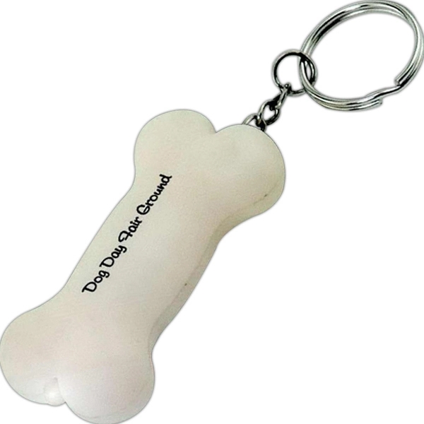 Dog bone shaped key tag equipped with high-powered LED lights.... from ASI 62190 Illini
