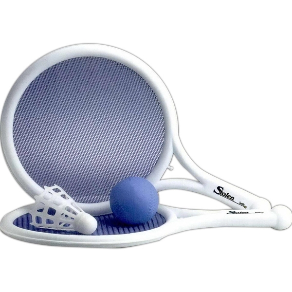 Mesh paddle, ball and birdie game.... from ASI 62190 Illini