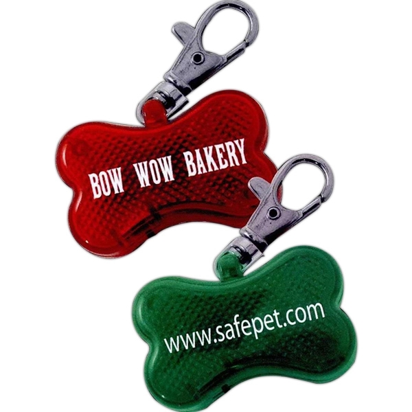 Dog bone shaped strobe light with flashing options and key chain.... from ASI 62190 Illini