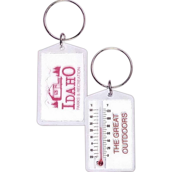 2" x 1 3/16" clear key tag with temperature gauge.... from ASI 62190 Illini