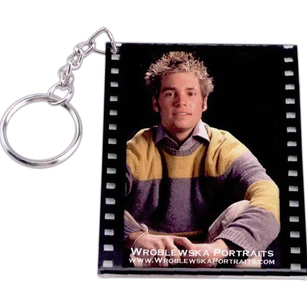 Filmstrip slip-in key tag with 2 1/2" x 3 1/2" insert... from ASI 62190 Illini