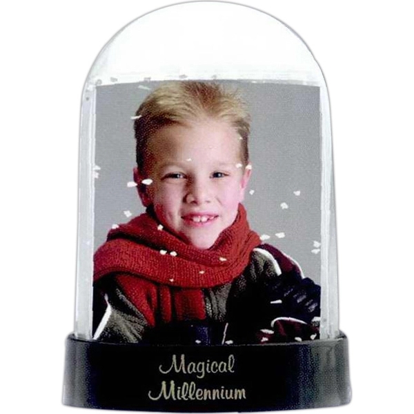 Snow globe with clear front and back with black base and... from ASI 62190 Illini