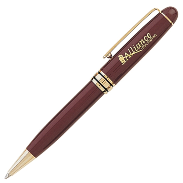 Brass twist-action ballpoint pen with elegant enamel finish.... from ASI 79535 Primetime / Primetime