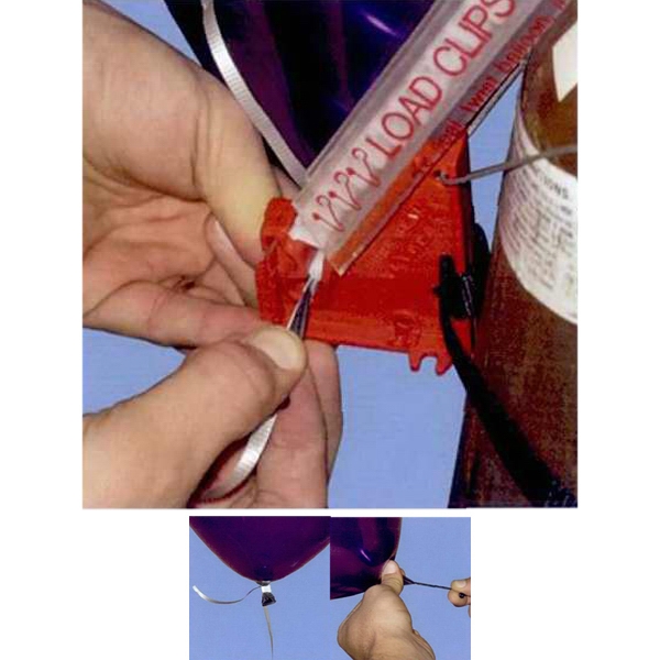 Balloon clip for balloons 11" or larger; requires dispenser and string... from ASI 38195 Overnightline / Overnight Line