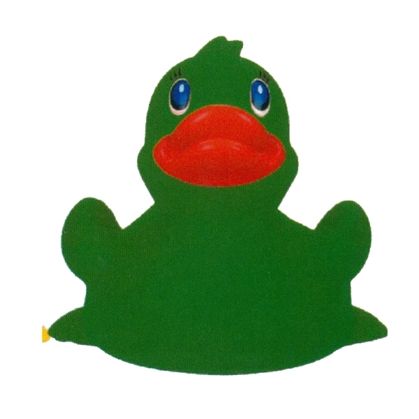 Rubber green duck toy, balanced weight for floating.... from ASI 31977 Adline Industries Inc