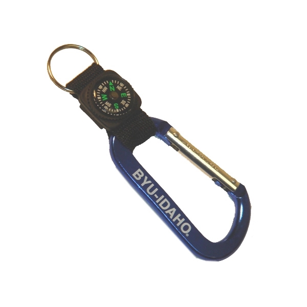 3 1/8" Carabiner with compass strap.... from ASI 40610 Perry Blackburne Inc / KEYTAGLINE