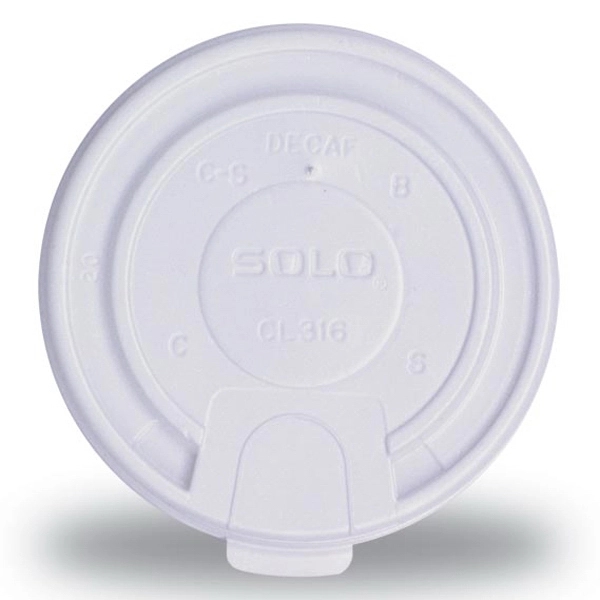 White tear tab lids for 10 ounce paper cups.... from ASI 91880 Tranter Graphics Inc