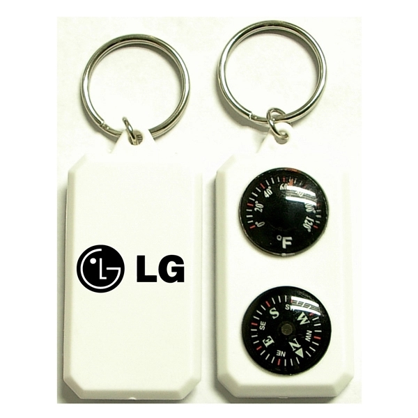 Compass and thermometer keychain.... from ASI 74585 Nu Promo International / Nu Promo Line