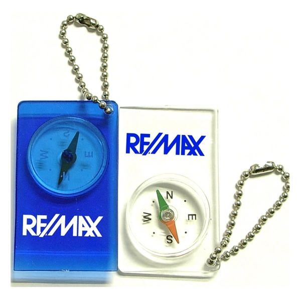 Compass keychain, with large imprint area on both sides.... from ASI 74585 Nu Promo International / Nu Promo Line