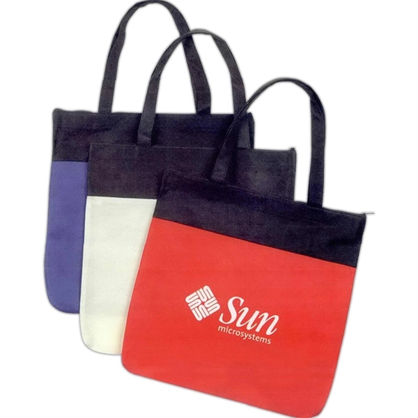 Large shopping tote bag with zipper closure... from ASI 34800 Alstar Creations / Alstar Line