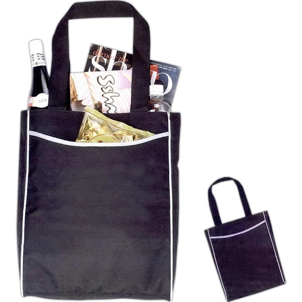 Tote bag with color trim and hook and loop closure... from ASI 34800 Alstar Creations / Alstar Line