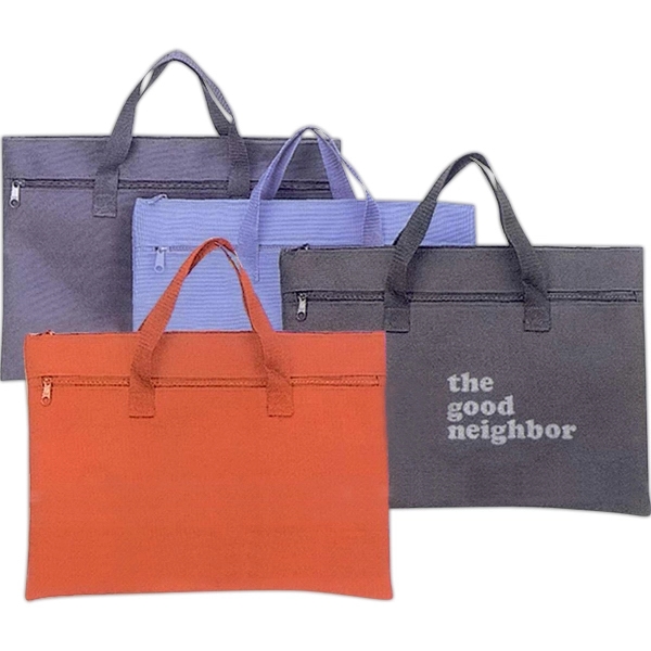 Polyester conference bag with zippered compartment, front zipper pocket and handles.... from ASI 34800 Alstar Creations / Alstar Line
