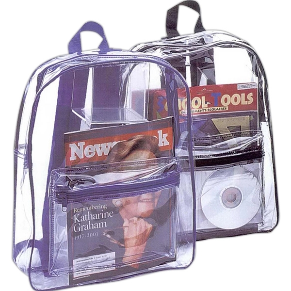 Transparent Backpack with Zippered Compartments... from ASI 34800 Alstar Creations / Alstar Line